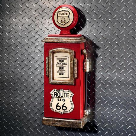 DESIGN TOSCANO Route 66 Gas Pump Big Boy Toy Key Cabinet SY5839